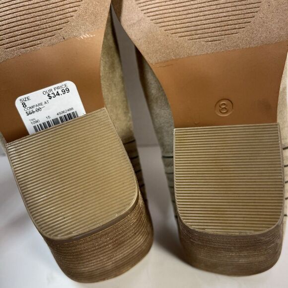 Comfort EST. 1946 Booties Slip On Mules Tan Beige Pointed Toe Cato Size 8 M - Picture 12 of 13